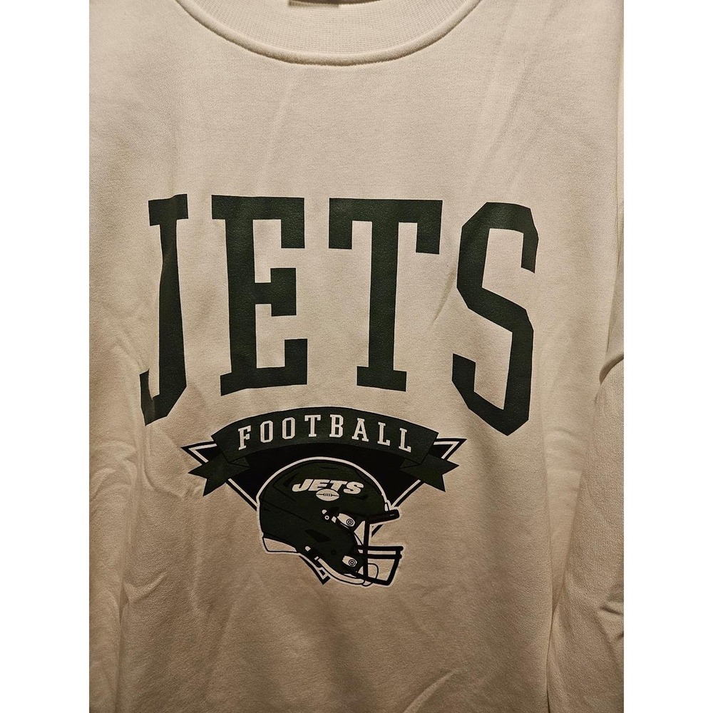 New York Jets Gameday Couture Sweatshirt White Size Large - Picture 2 of 3